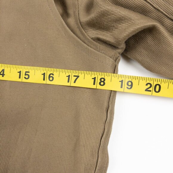 Wings + Horns Moto Jacket Men's Small Corduroy Brown Riders Asymmetrical Zip - Picture 13 of 14